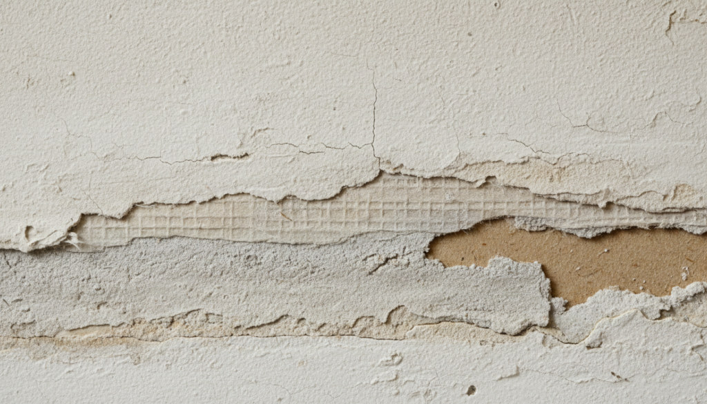 Drywall joint compound layers containing potential asbestos