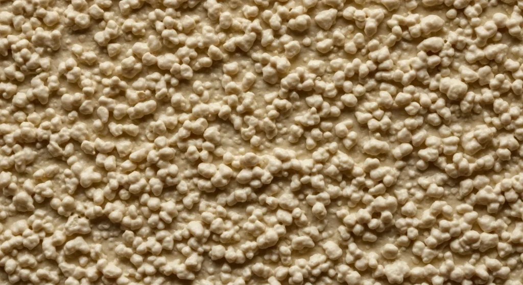 Close-up of popcorn ceiling texture showing the bumpy cottage-cheese surface that may contain asbestos in Long Island homes