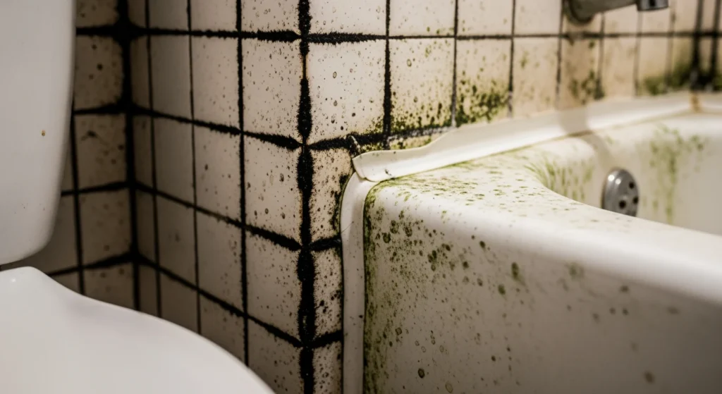 What Does Mold Look Like in a Bathroom? Complete 2026 ID Guide — Upper Restoration