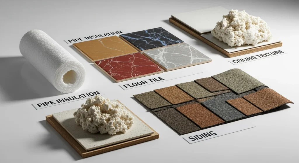 Visual guide to asbestos-containing materials commonly found in Long Island homes and buildings